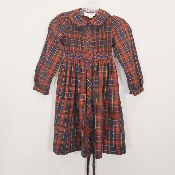 Sophie Dess Creations Paris Plaid Vintage Dress 6X/7 - Picture 5 of 12